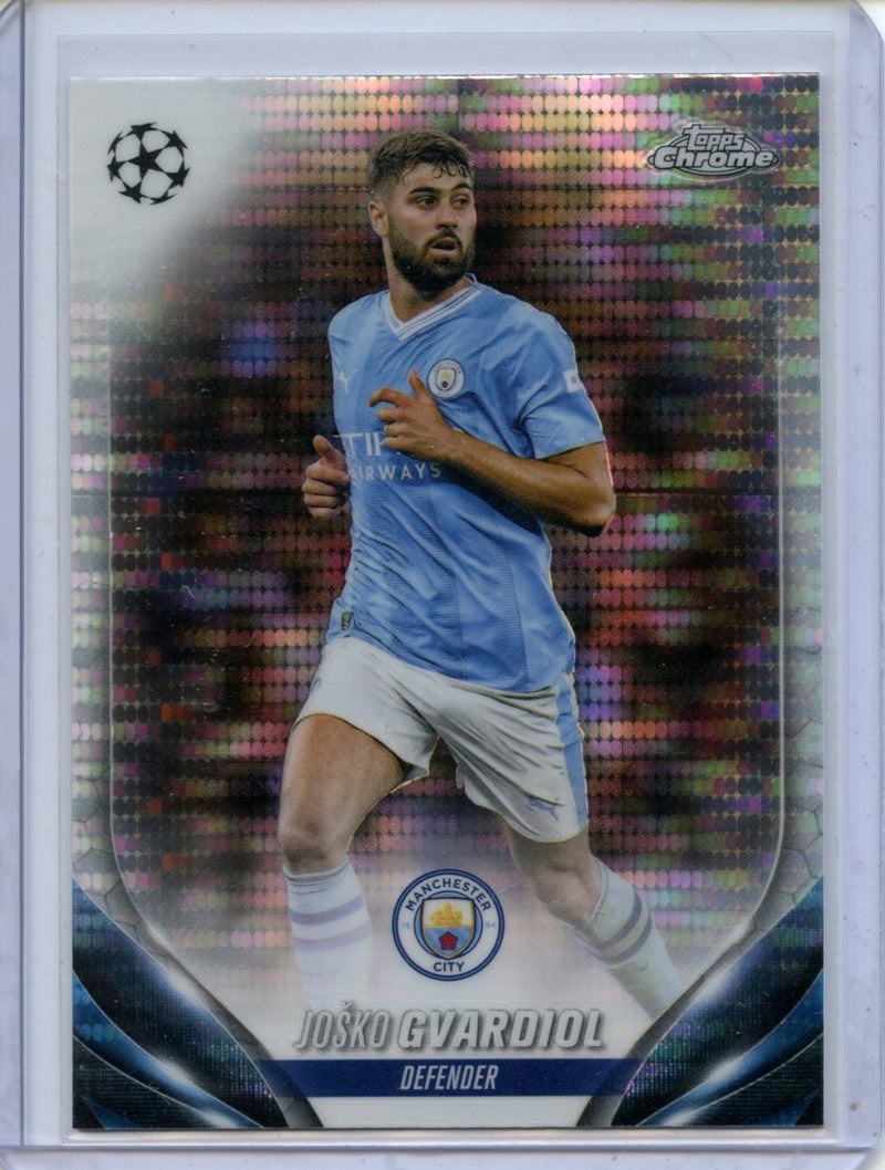 2023-24 Topps Chrome UEFA Josko Gvardiol Pulsar Refractor