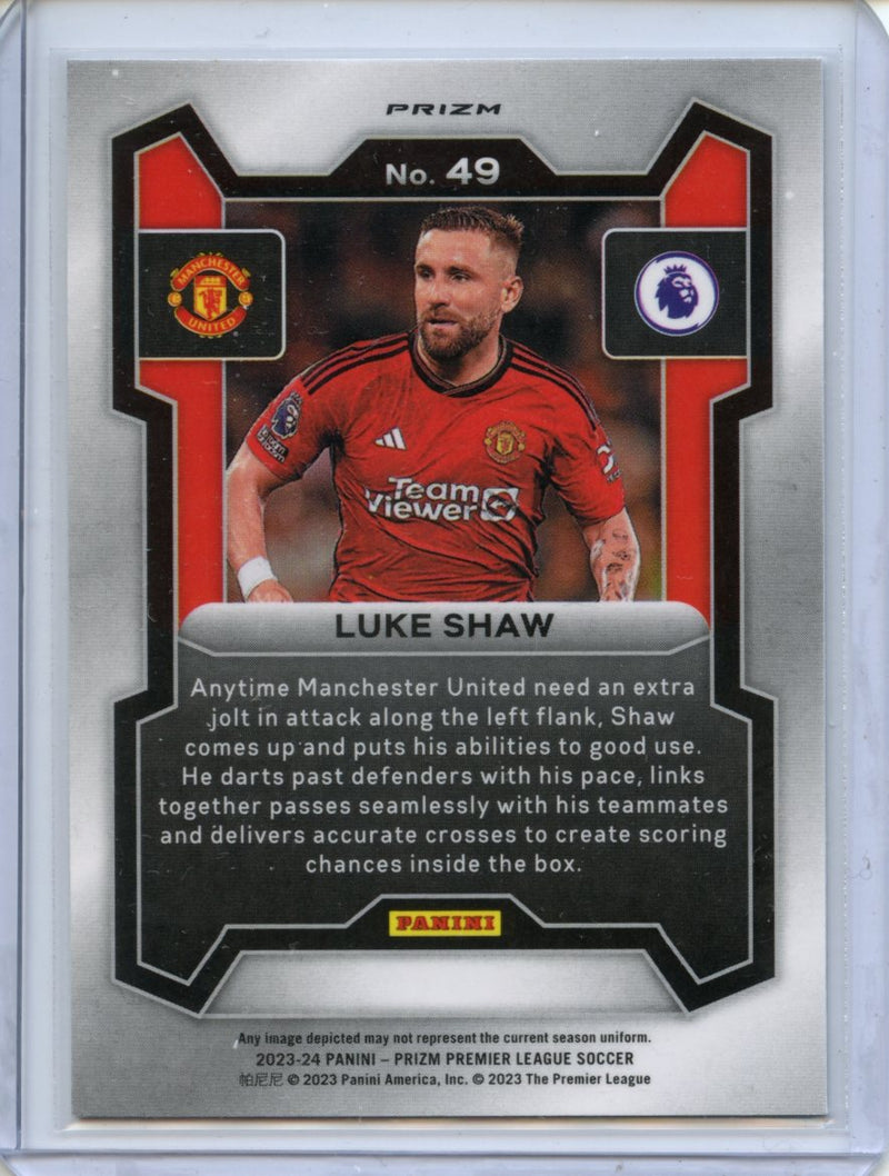 2023-24 Prizm Premier League Luke Shaw Breakaway Prizm