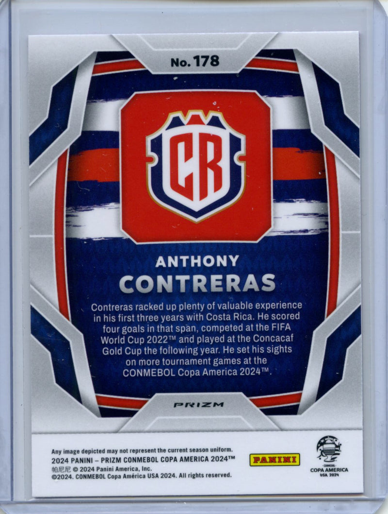 2024 Panini Prizm Copa America Anthony Contreras Pink Prizm