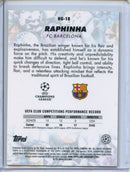 2025-26 Topps Chrome UEFA Club Comps Raphinha Hidden Gems Citrine Orange SSP 4/10
