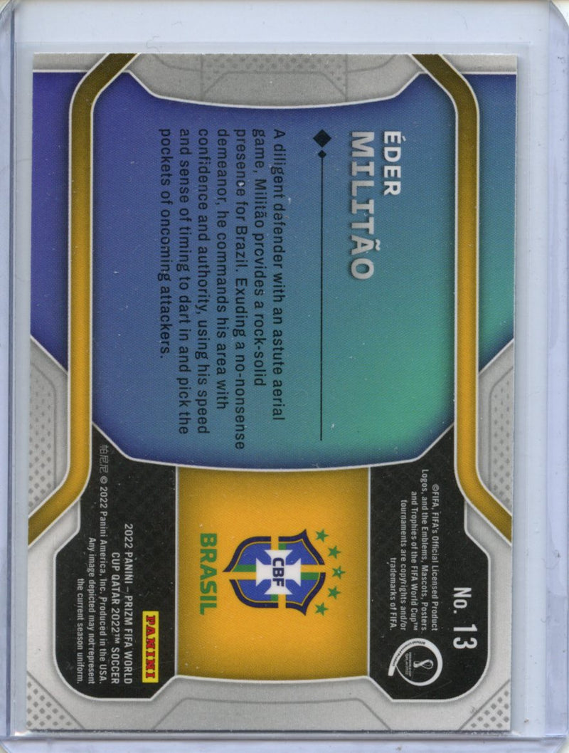 2022 Panini Prizm FIFA World Cup Qatar Eder Militao New Era