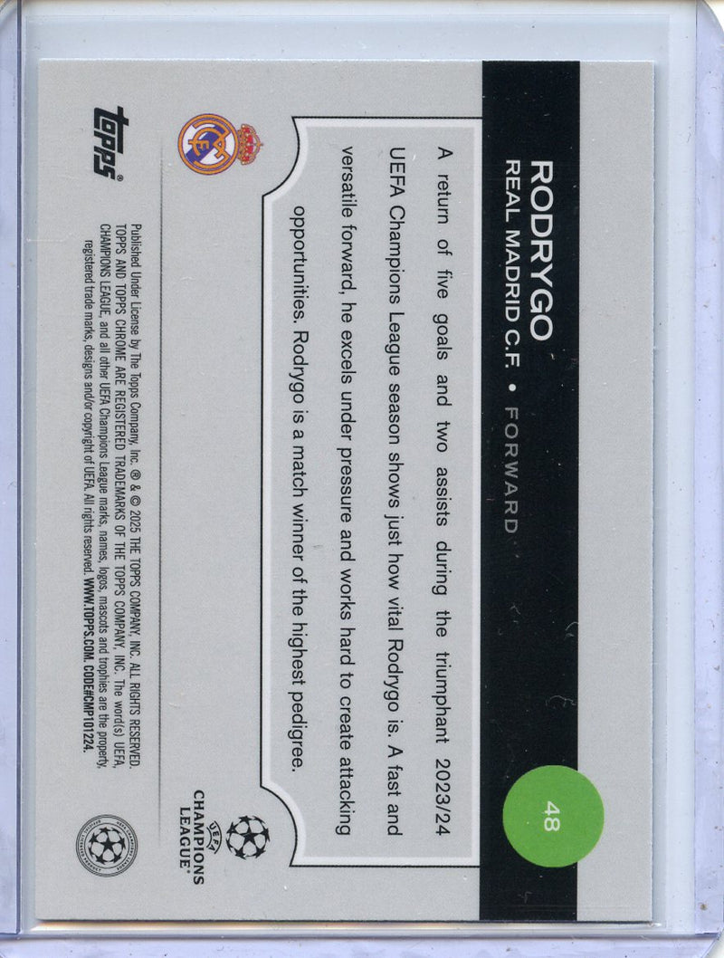 2024-25 Topps Chrome UEFA Club Comps Rodrygo Wave