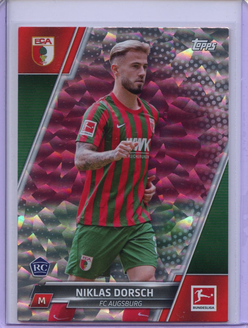 2021-22 Topps Bundesliga Soccer Niklas Dorsch Speckle Foil