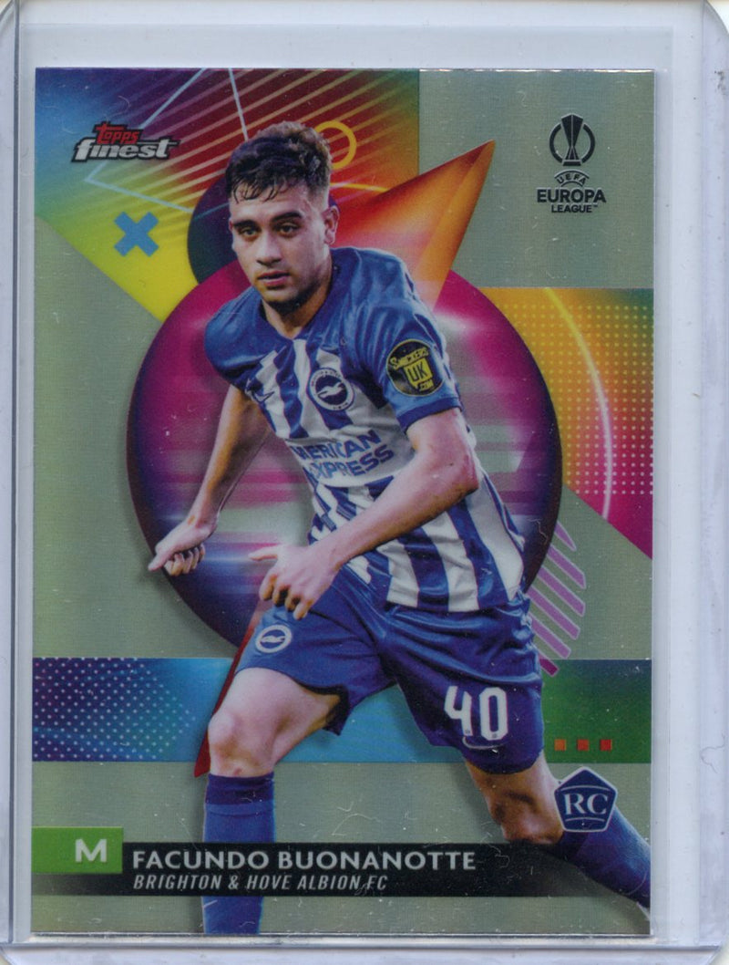 2023-24 Topps Finest UEFA Club Competitions Facundo Buonanotte Refractor