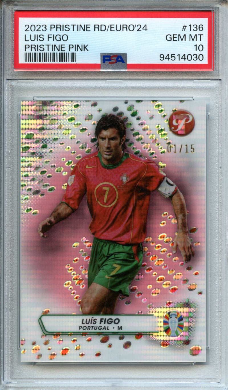 2023 Pristine Road To Euro 2024 Luis Figo Pristine Pink 1/15