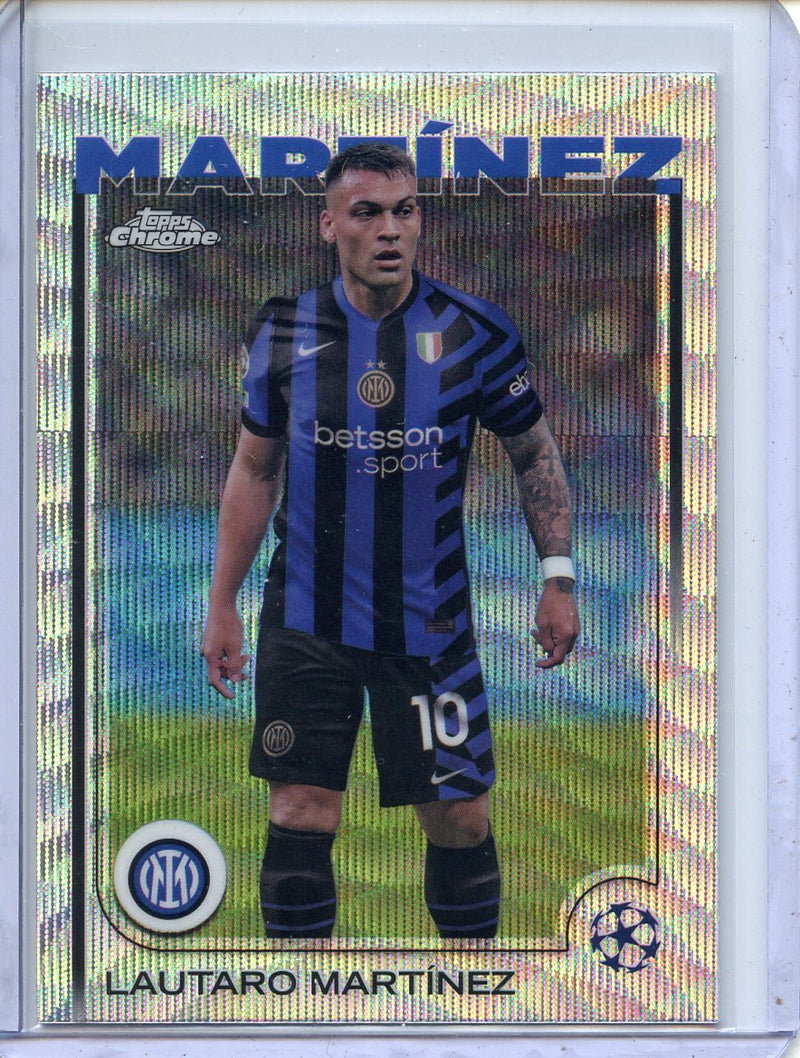 2024-25 Topps Chrome UEFA Club Comps Lautaro Martinez Wave