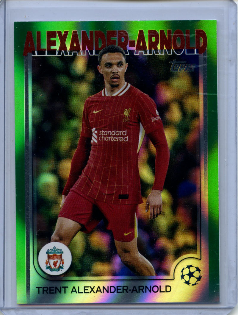 2024-25 Topps UEFA Club Competitions Trent Alexander-Arnold Green Flowfractor