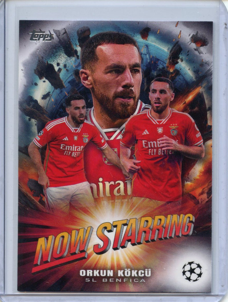 2023-24 Topps UEFA CC Orkun Kokcu Now Starring