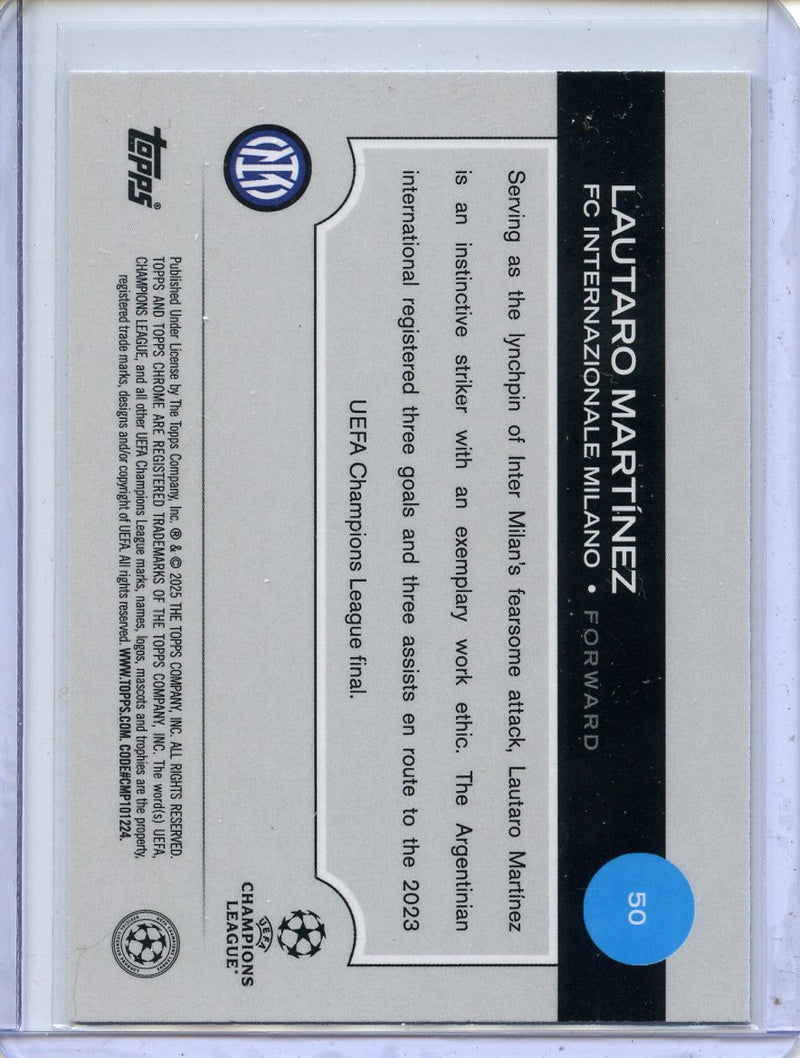 2024-25 Topps Chrome UEFA Club Comps Lautaro Martinez Wave