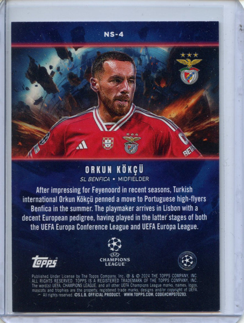 2023-24 Topps UEFA CC Orkun Kokcu Now Starring