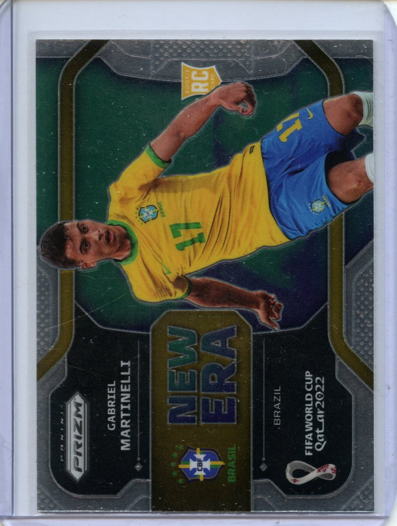 2022 Panini Prizm FIFA World Cup Qatar Gabriel Martinelli New Era