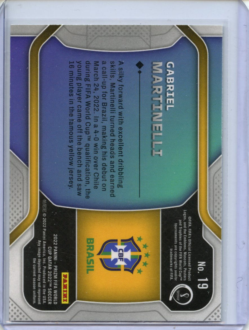 2022 Panini Prizm FIFA World Cup Qatar Gabriel Martinelli New Era