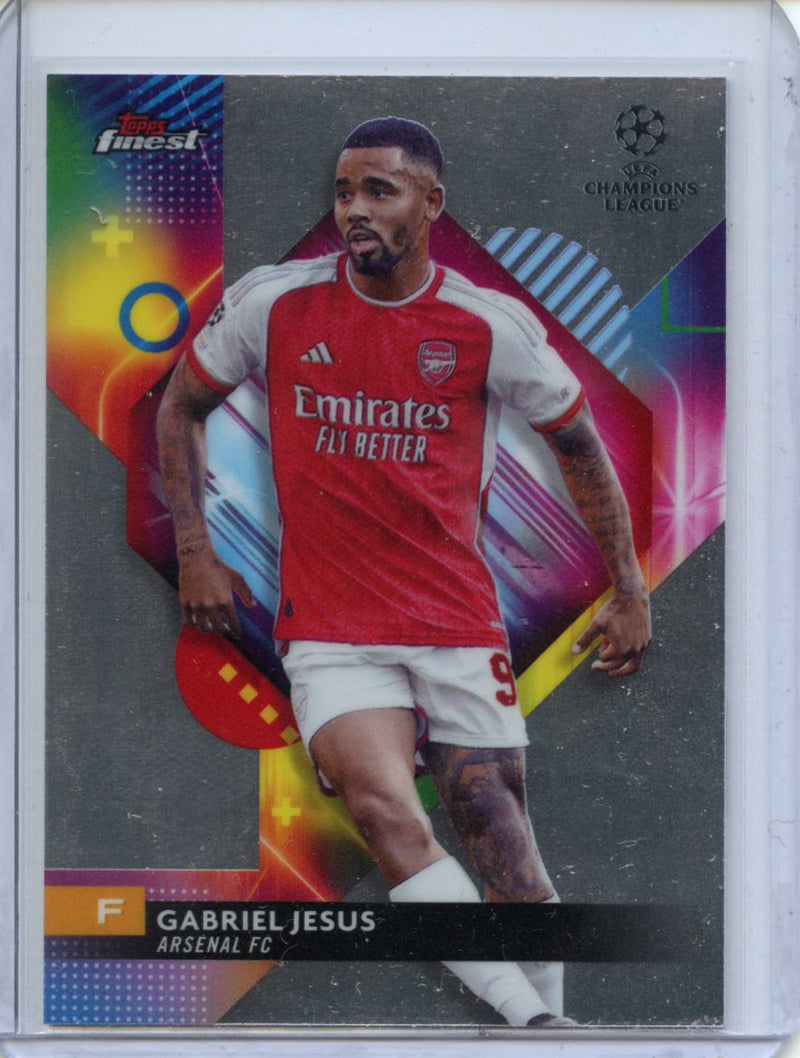 2023-24 Topps Finest UEFA Club Competitions Gabriel Jesus