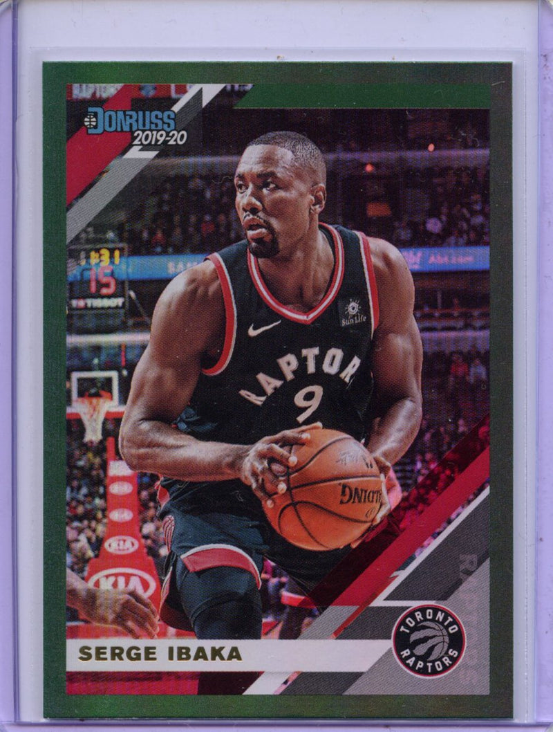 2019-20 Panini Donruss Serge Ibaka Green Flood