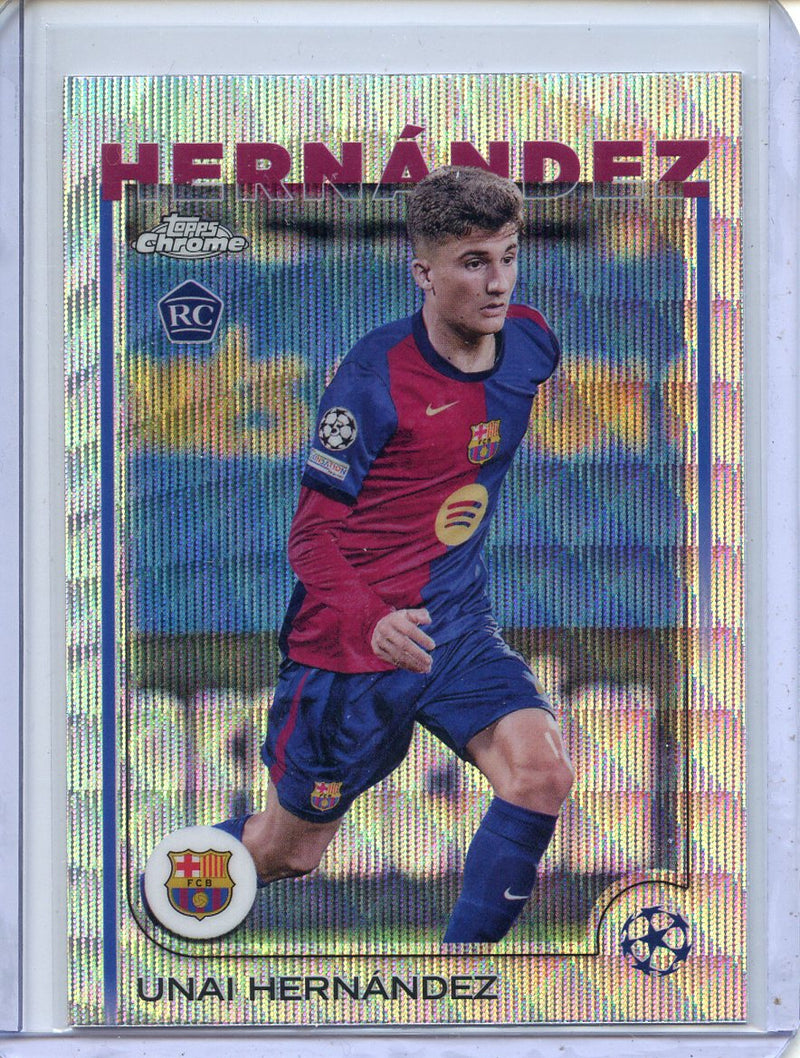 2024-25 Topps Chrome UEFA Club Comps Unai Hernandez Wave