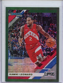 2019-20 Panini Donruss Kawhi Leonard Green Flood