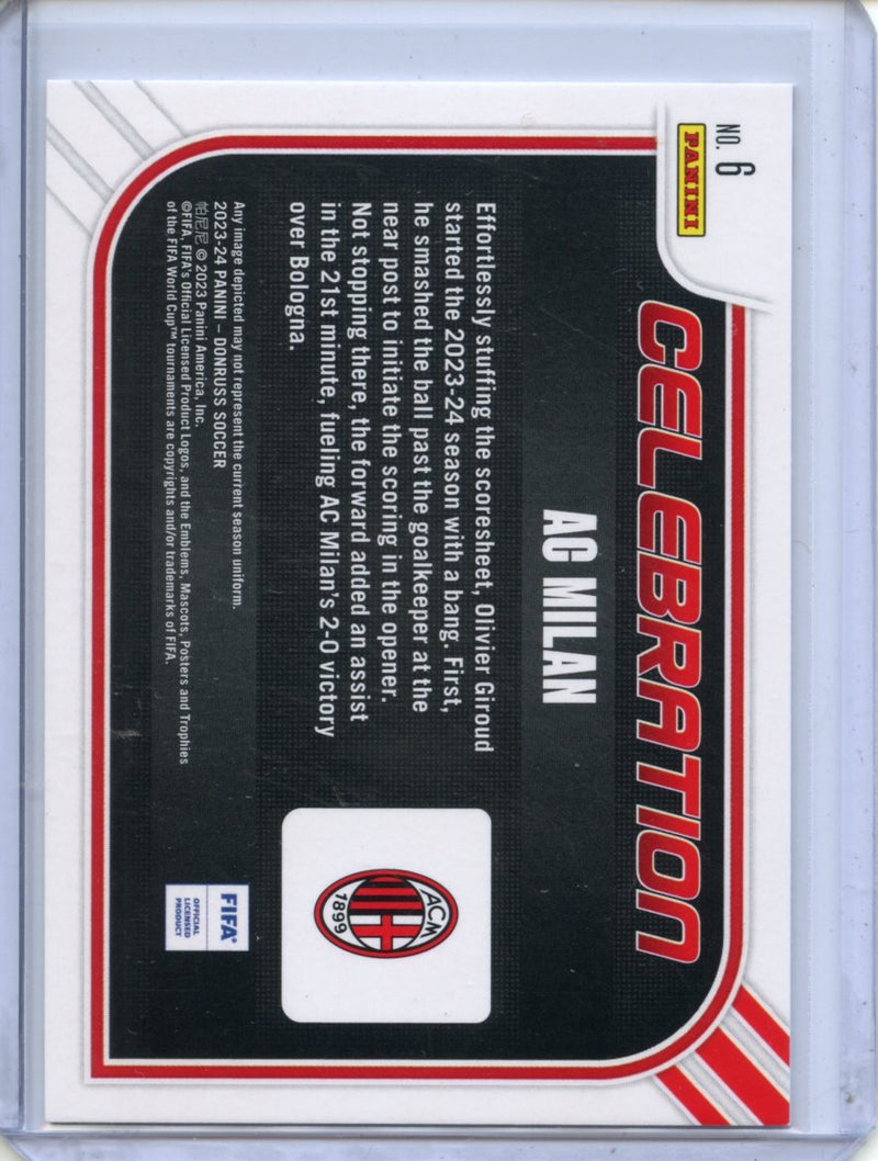 2023-24 Donruss FIFA AC Milan Celebration