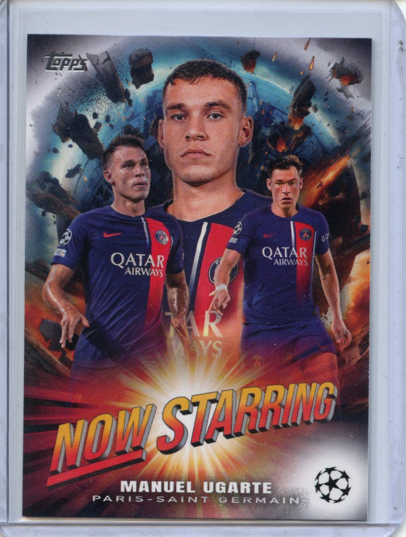 2023-24 Topps UEFA CC Manuel Ugarte Now Starring