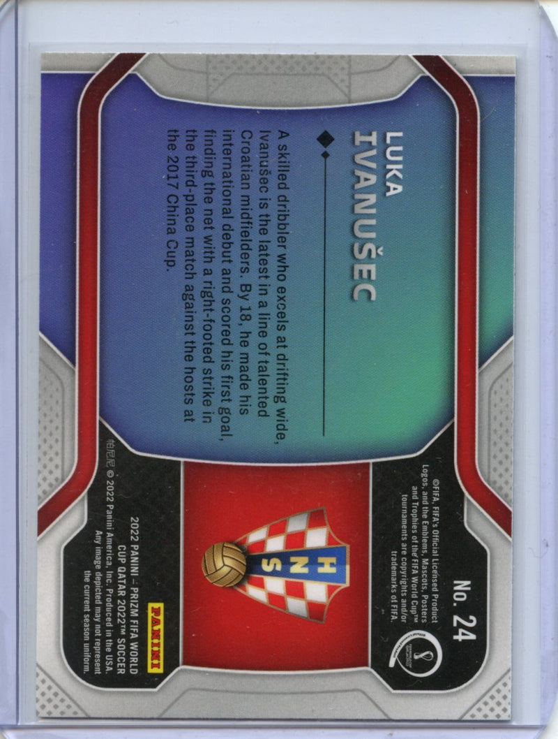 2022 Panini Prizm FIFA World Cup Qatar Luka Ivanusec New Era