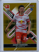 2021-22 Topps Finest Bundesliga Sidney Raebiger Gold Refractor 28/50