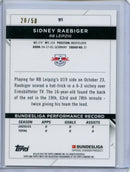 2021-22 Topps Finest Bundesliga Sidney Raebiger Gold Refractor 28/50