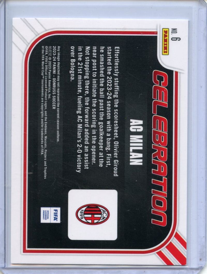 2023-24 Donruss FIFA AC Milan Celebration Silver