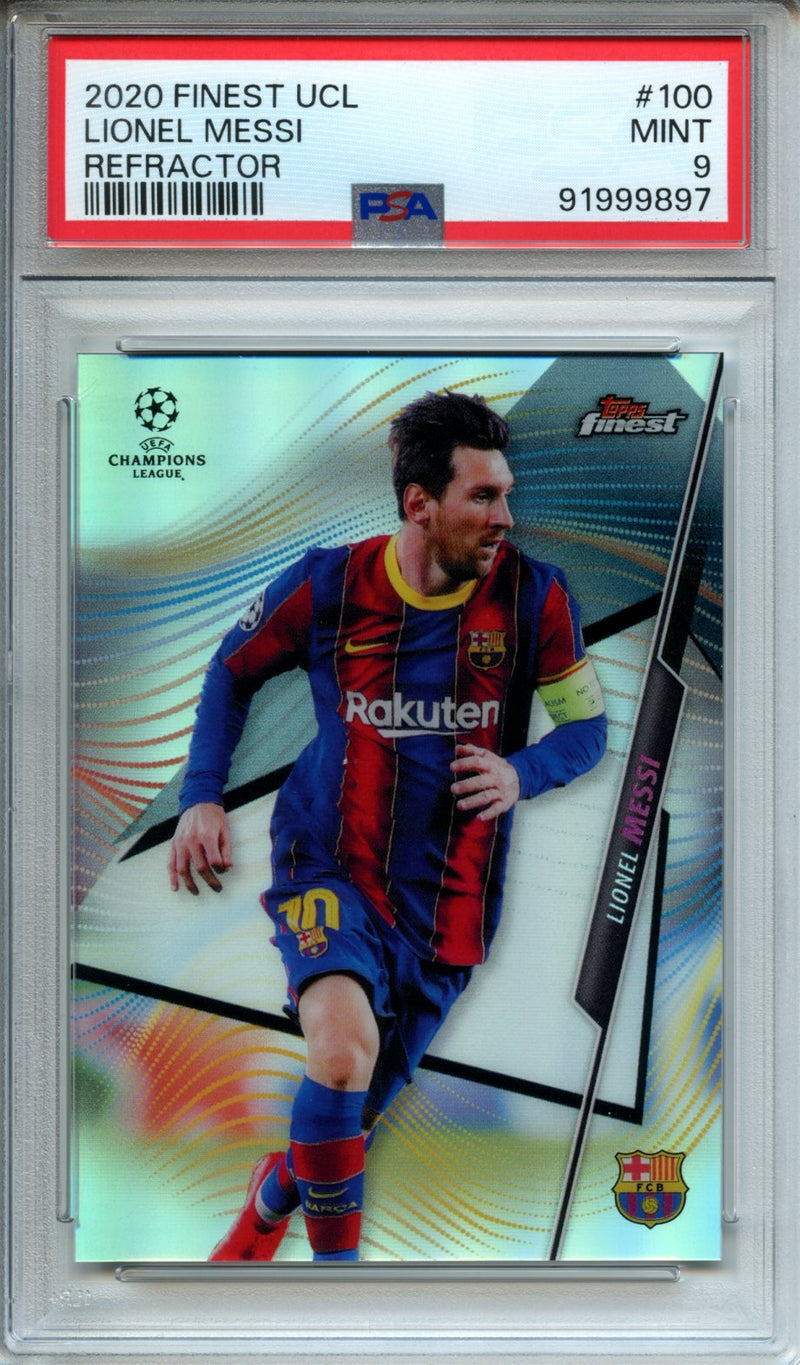 2020-21 Finest UEFA Champions League Lionel Messi Refractor