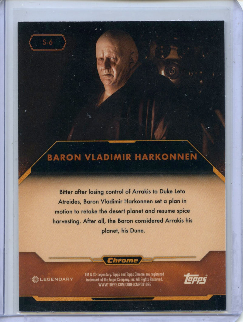 2024 Topps Dune Chrome Baron Vladimir Harkonnen Spice