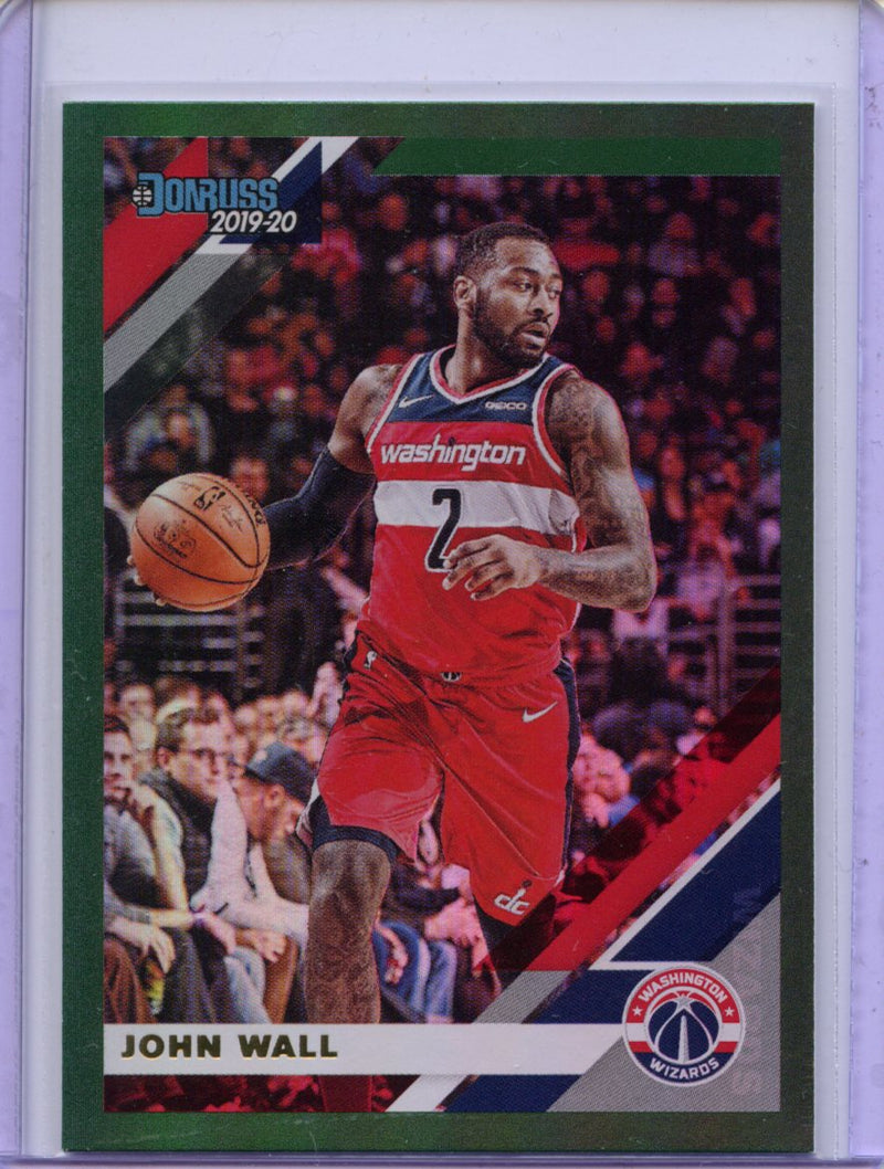 2019-20 Panini Donruss John Wall Green Flood