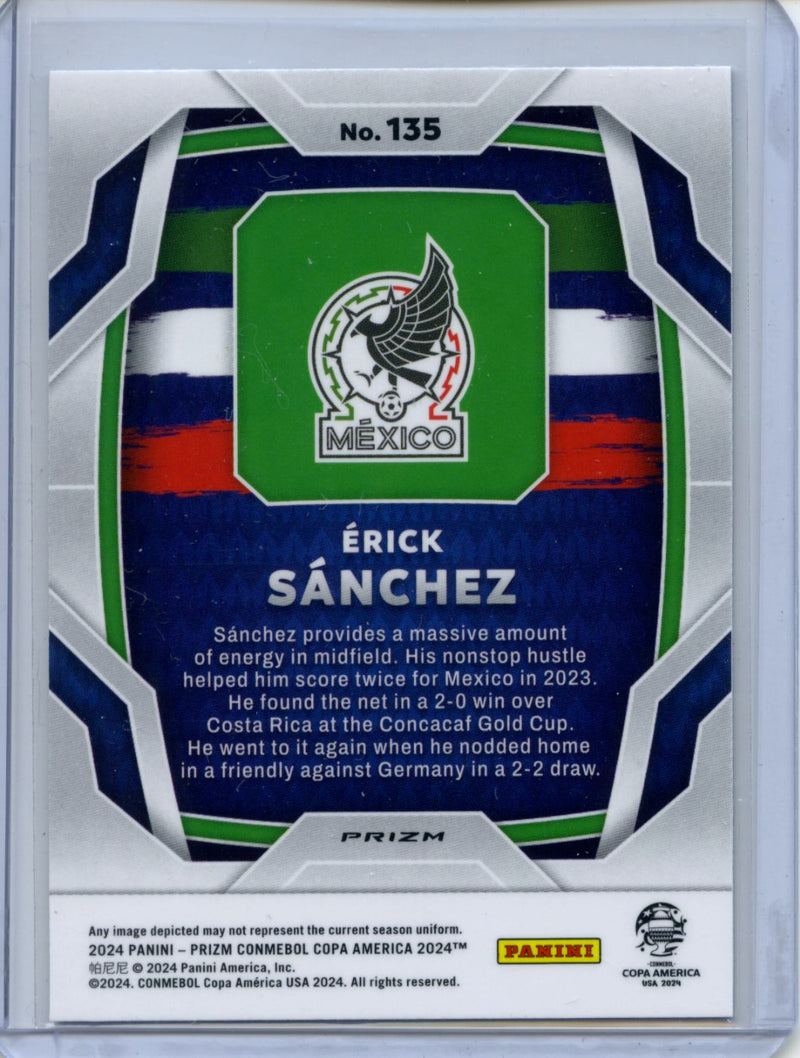 2024 Panini Prizm Copa America Erick Sanchez Hyper Prizm