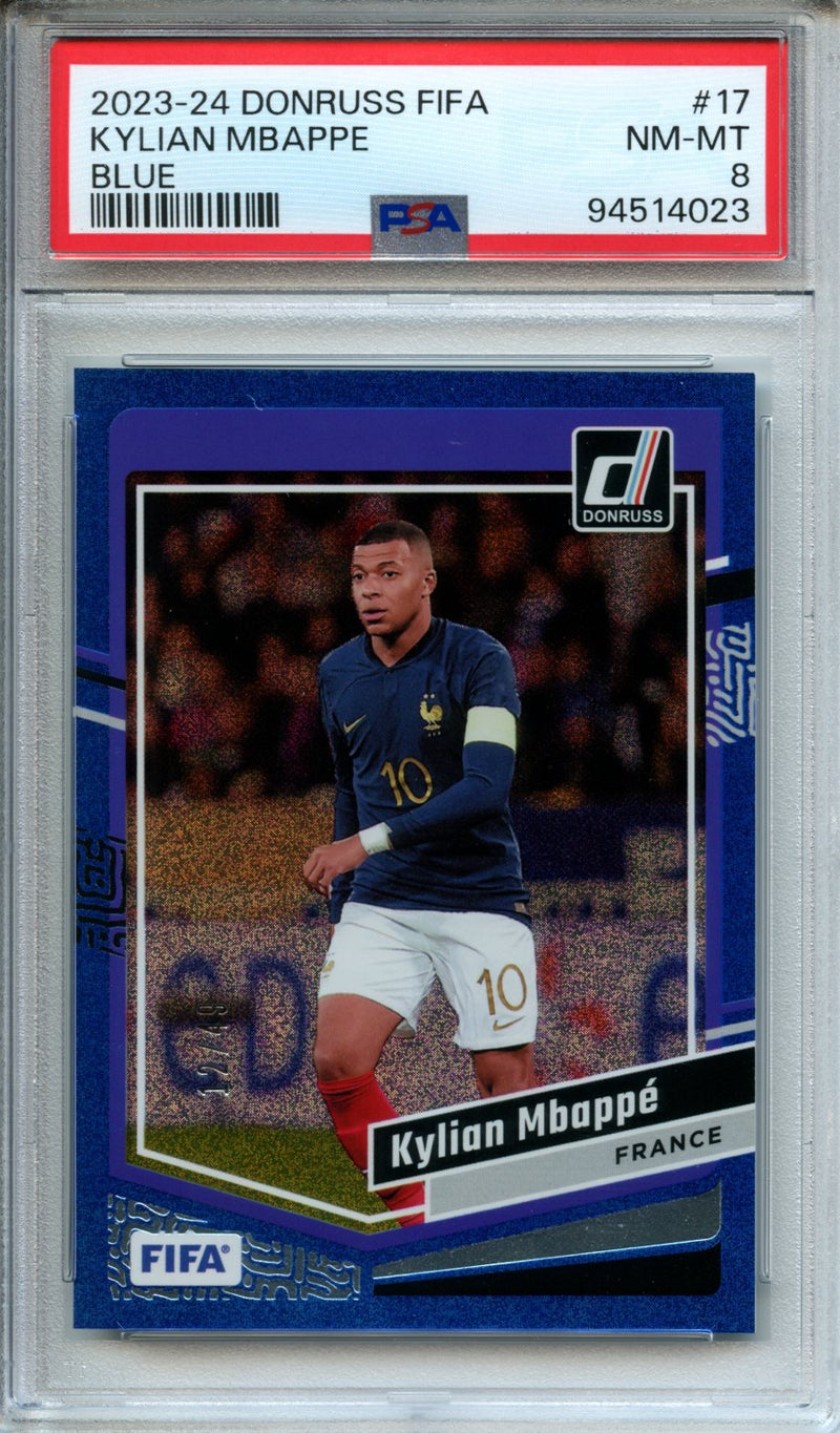 2023-24 Donruss FIFA Kylian Mbappe Blue 12/49