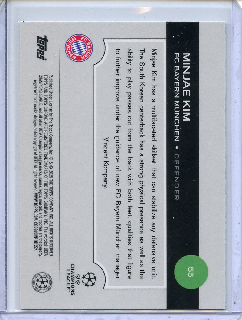 2024-25 Topps Chrome UEFA Club Comps Minjae Kim Wave