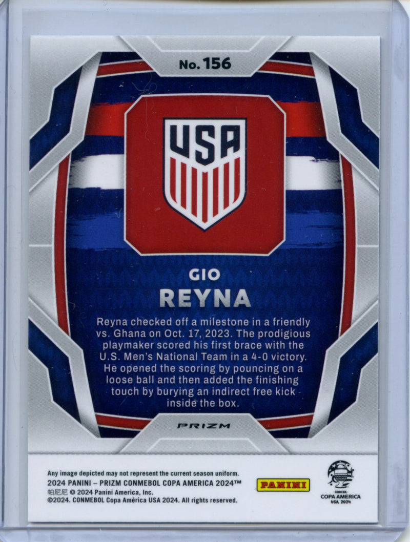 2024 Panini Prizm Copa America Gio Reyna Hyper Prizm