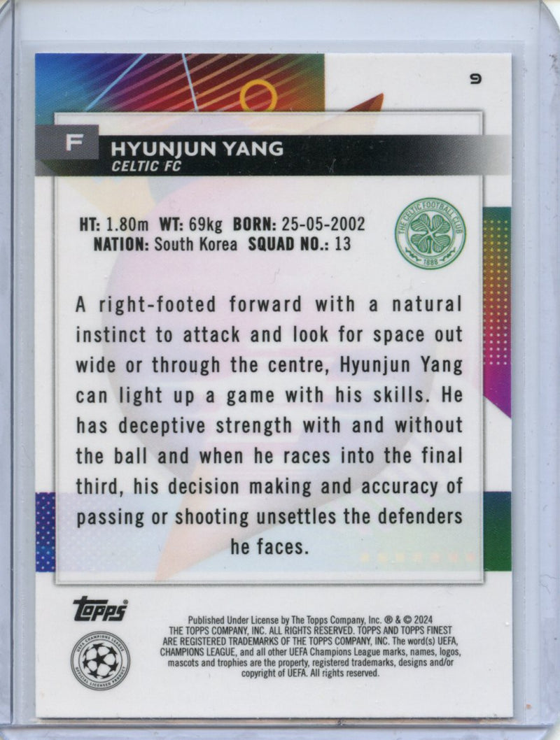 2023-24 Topps Finest UEFA Club Competitions Hyunjun Yang