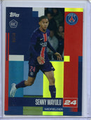 2024-25 Topps PSG Team Set Senny Mayulu First Team Yellow 6/50