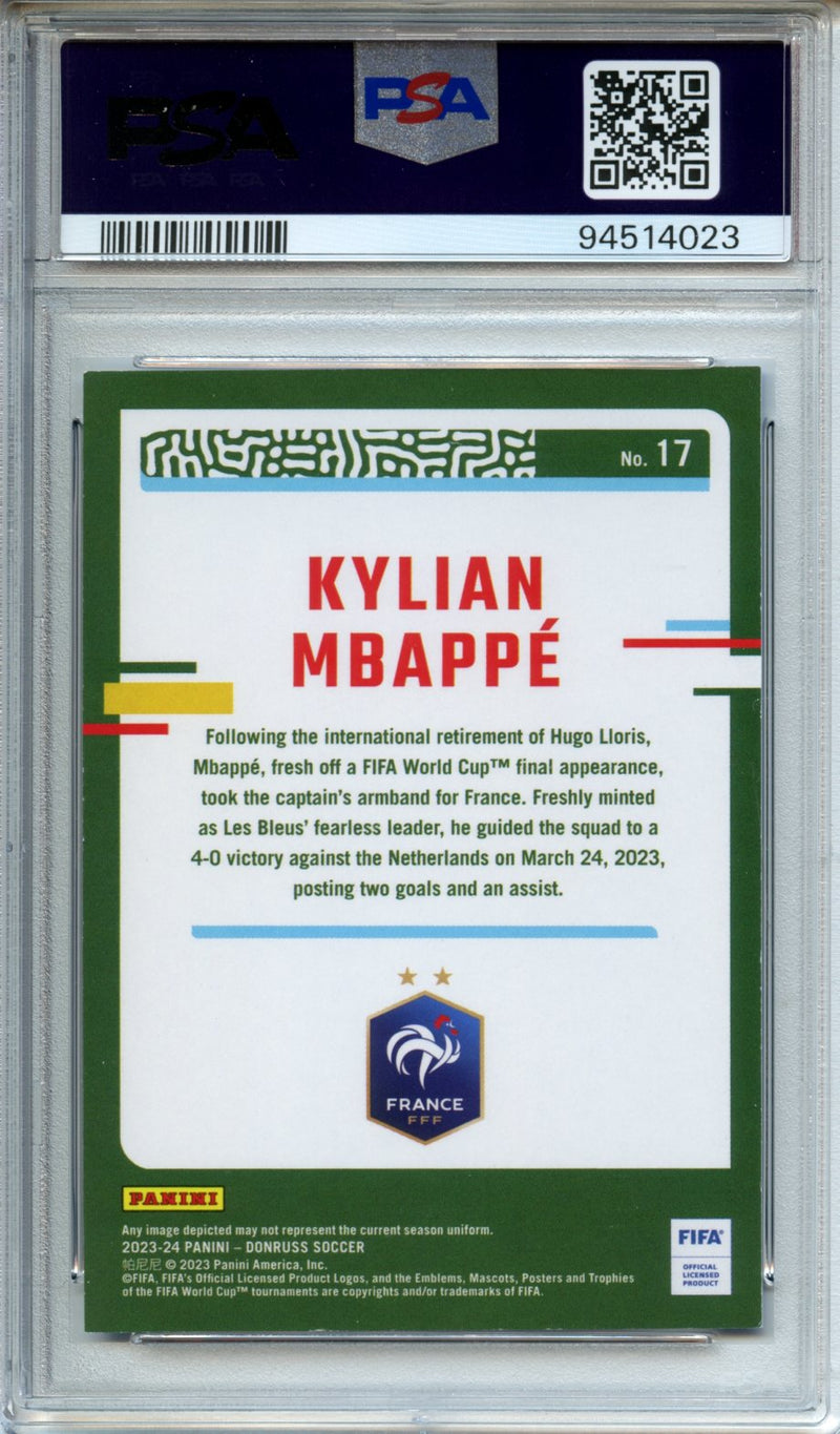 2023-24 Donruss FIFA Kylian Mbappe Blue 12/49