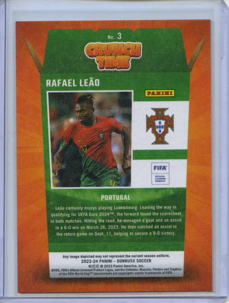 2023-24 Donruss FIFA Rafael Leao Crunch Time Silver