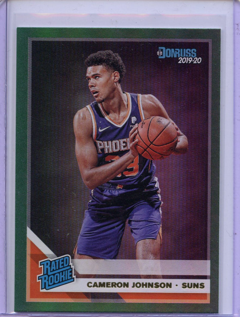 2019-20 Panini Donruss Cameron Johnson Green Flood