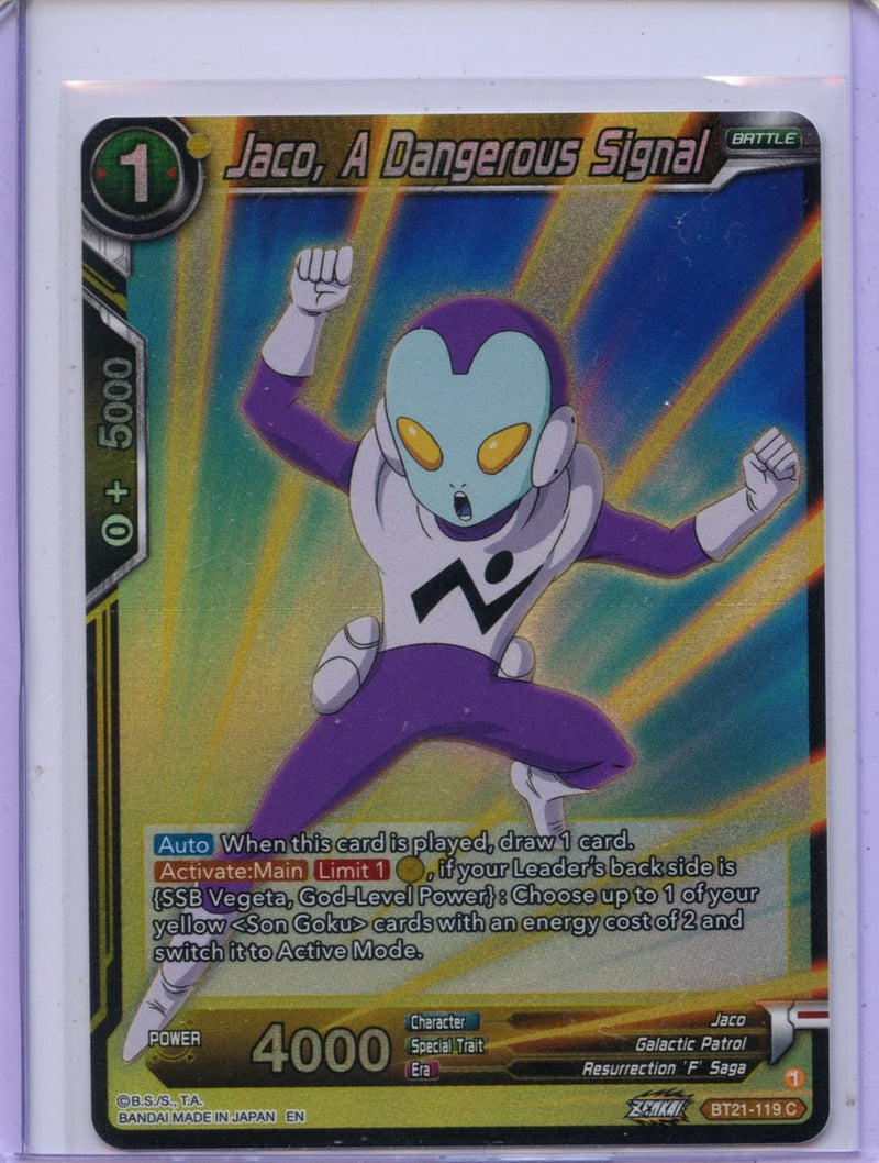 Jaco, A Dangerous Signal - Wild Resurgence BT21-119 C Foil