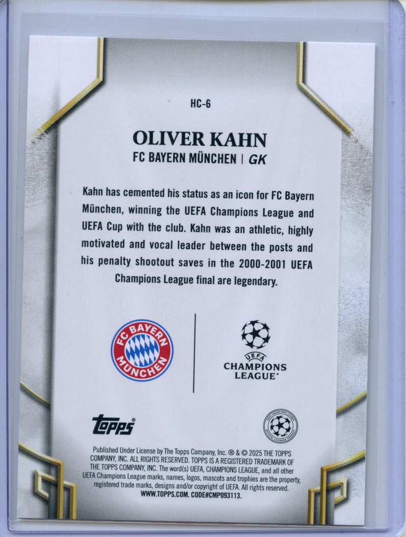 2024-25 Topps UEFA Club Competitions Oliver Kahn Historic Captains