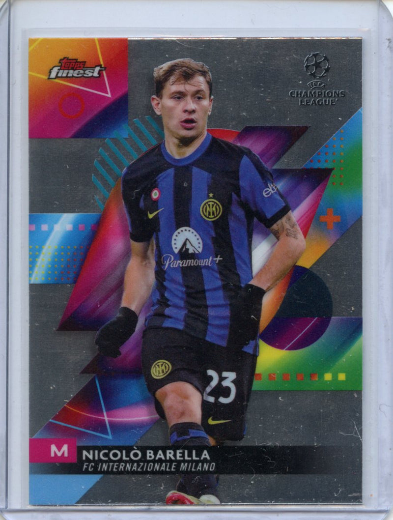 2023-24 Topps Finest UEFA Club Competitions Nicolo Barella