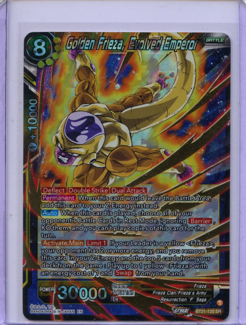 Golden Frieza, Evolved Emperor - Wild Resurgence BT21-120 SR Foil