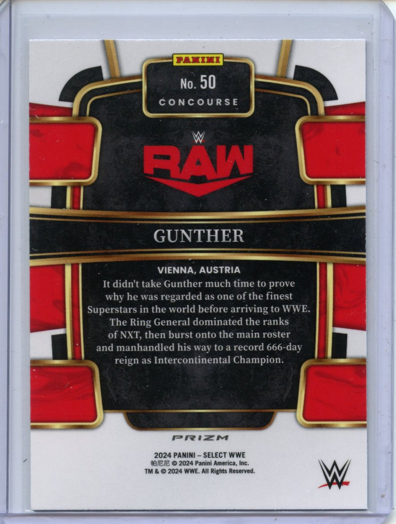 2024 Panini Select WWE Gunther Concourse Tri-Color