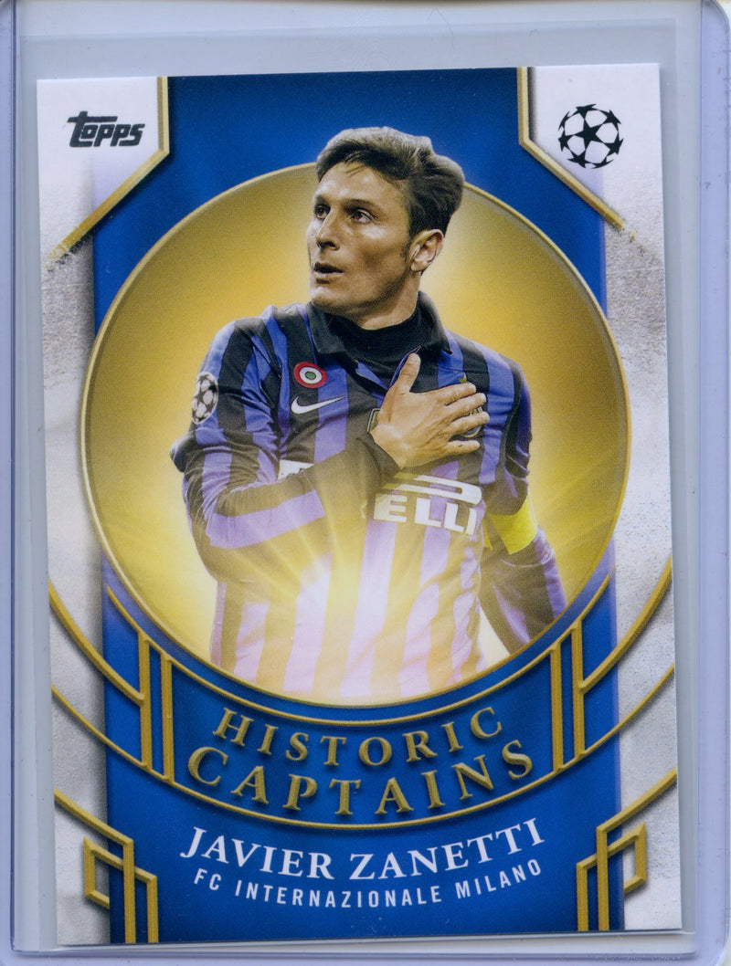 2024-25 Topps UEFA Club Competitions Javier Zanetti Historic Captains