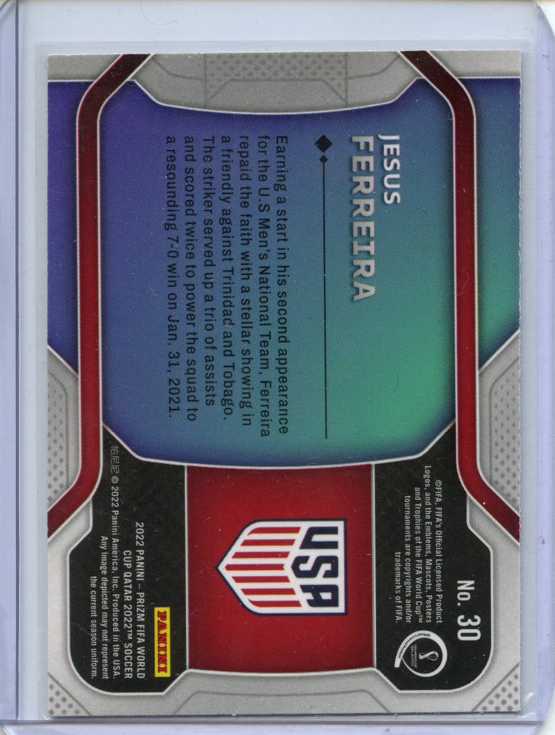 2022 Panini Prizm FIFA World Cup Qatar Jesus Ferreira New Era