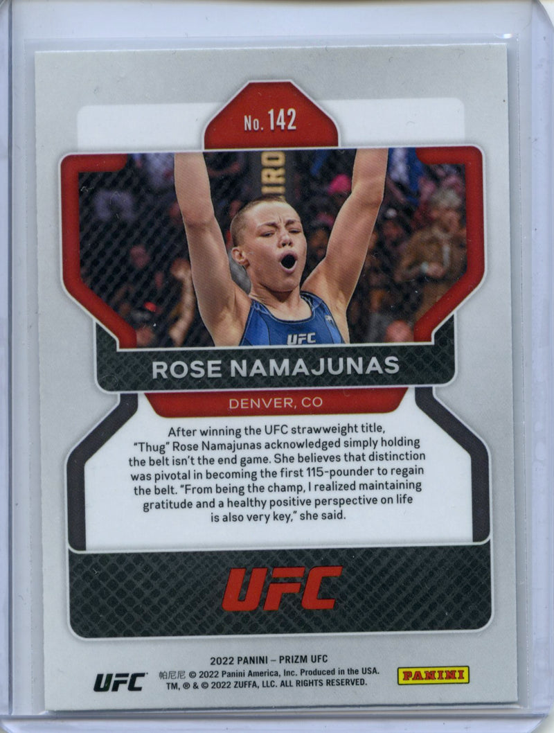 2022 Panini Prizm UFC Rose Namajunas Vertical