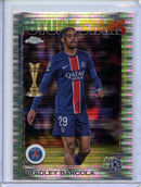 2024-25 Topps Chrome UEFA Club Comps Bradley Barcola Pulsar