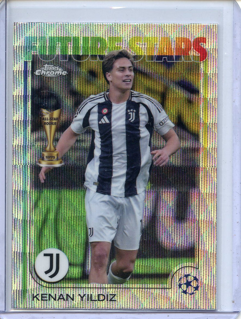 2024-25 Topps Chrome UEFA Club Comps Kenan Yildiz Wave