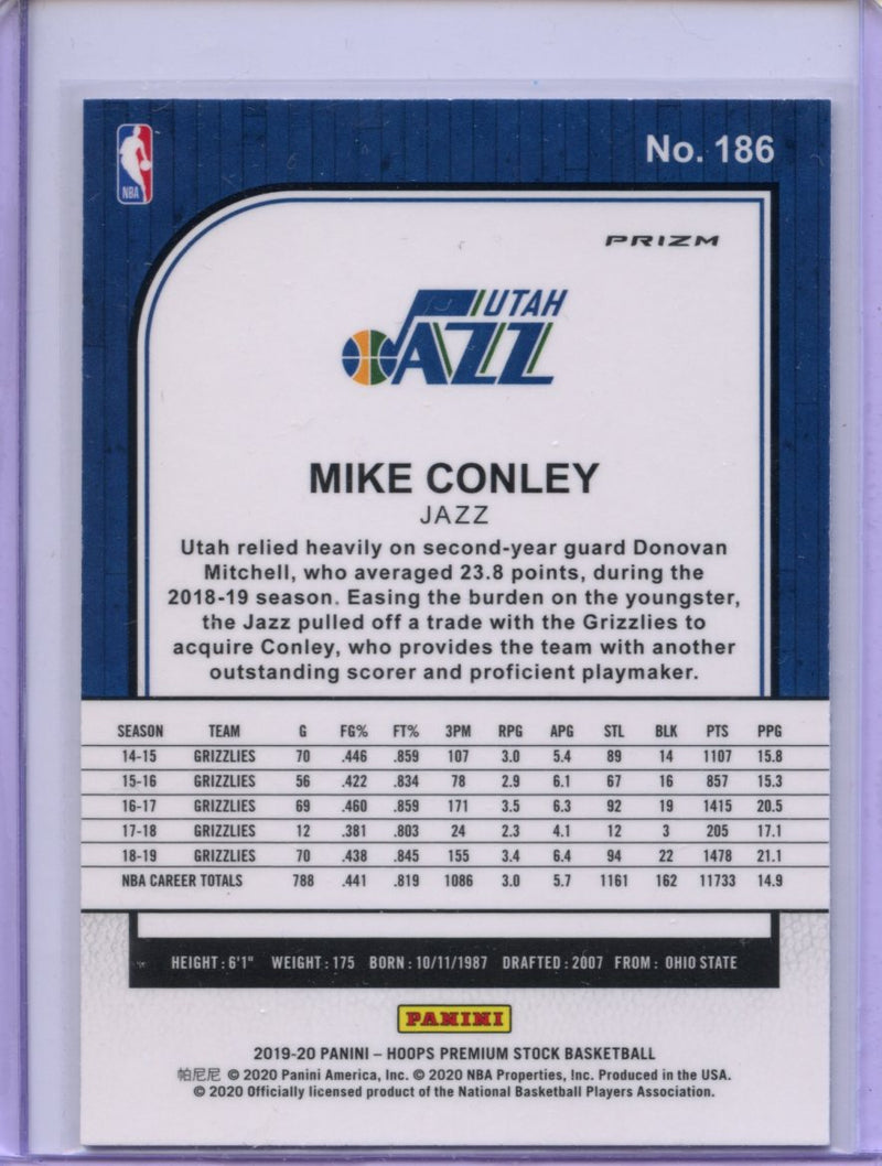 2019-20 Hoops Premium Mike Conley Silver