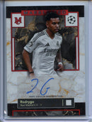 2024-25 Topps Museum UEFA Club Comps Rodrygo Marbleized Autograph Ruby 21/25